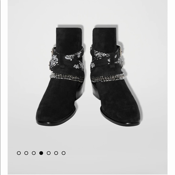 AMIRI Women Bandana Buckle Boots - Picture 7 of 10